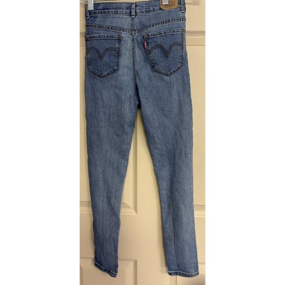 Levi's 720 Jeans Youth Girls Size 12 (25x26) High Rise Super Skinny Stretch - Picture 2 of 7